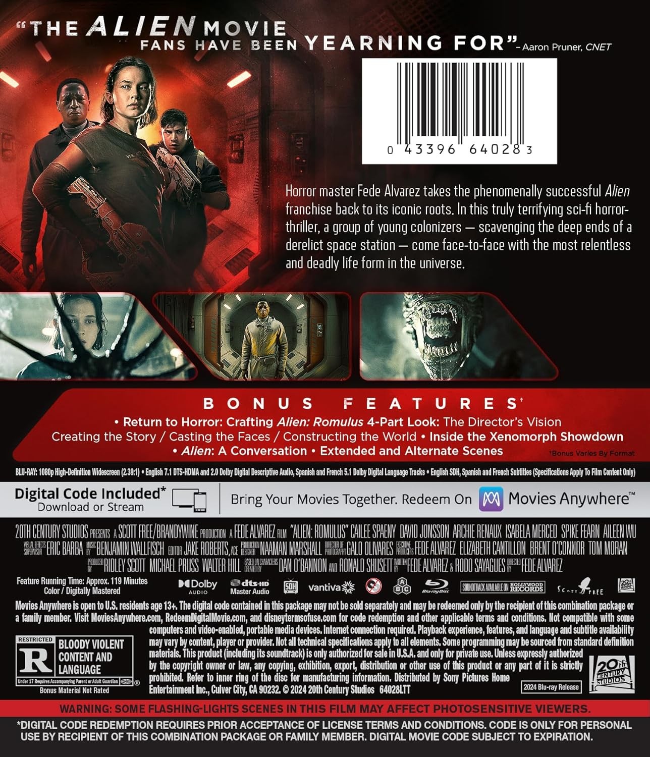 New Alien: Romulus (Blu-ray + Digital)