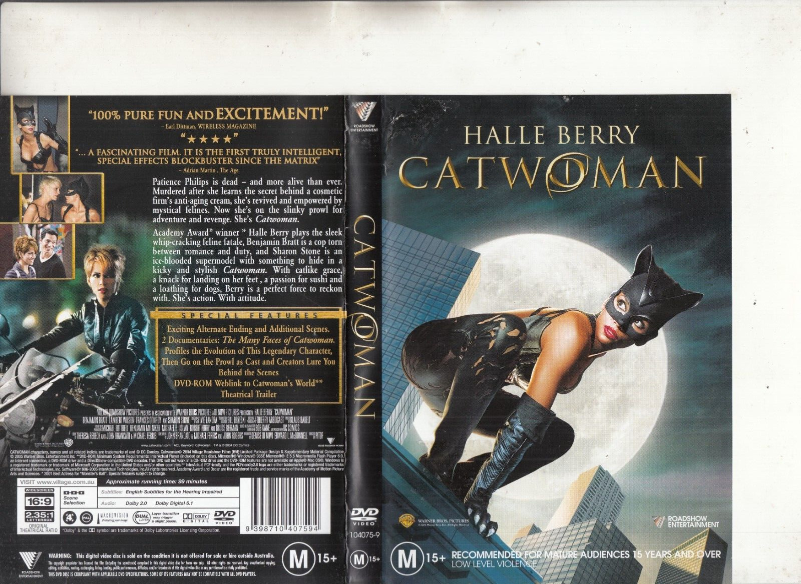 Catwoman-2005-[Halle Berry]-Village Roadshow Pictures-Movie VRP-DVD