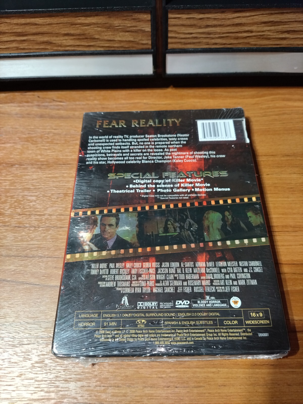 KILLER MOVIE Fear Reality DVD VIDEO Dolby Digital Wide Screen Horror 2008 91 min