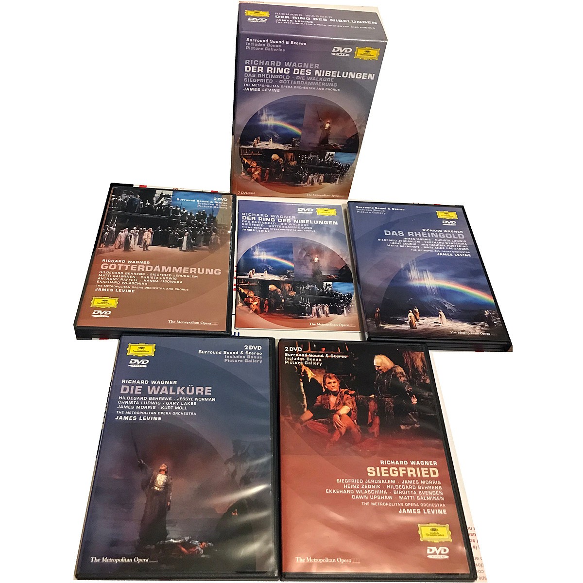 Orig 7 DVD set – Der Ring Des Nibelungen – Richard Wagner James Levine EXCELLENT