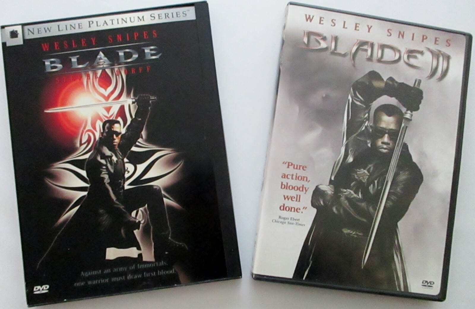 2 DVD Lot Blade 1 & 2 Wesley Snipes 1998 Original & 2002 Sequel