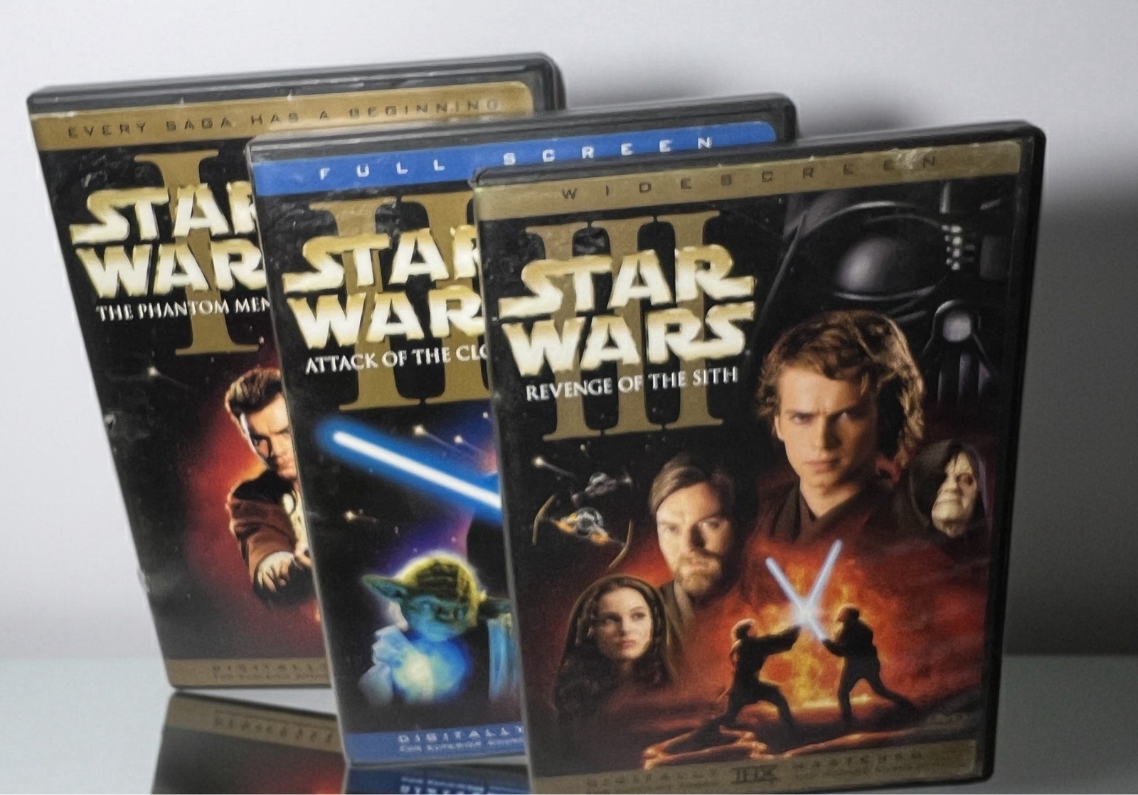 Star Wars Prequel Trilogy Episode I II III DVD 6-Disc Set Widescreen