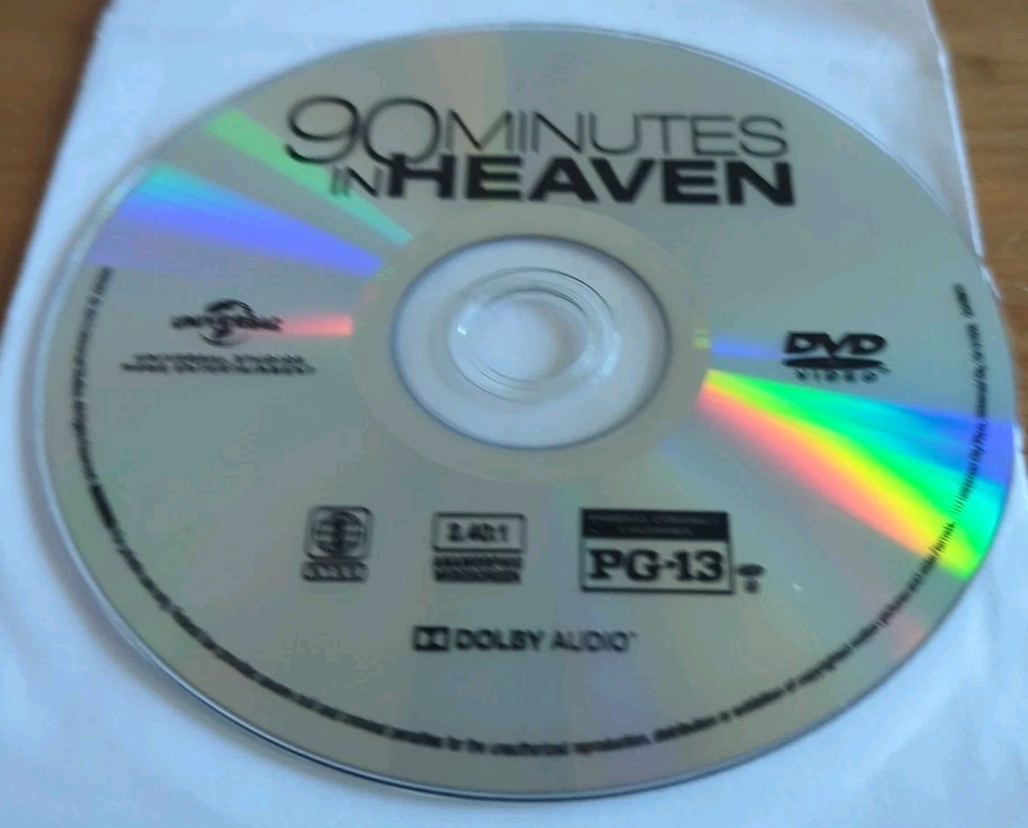 90 Minutes in Heaven (DVD, 2015, Widescreen) Christensen, Bosworth **DISC ONLY**