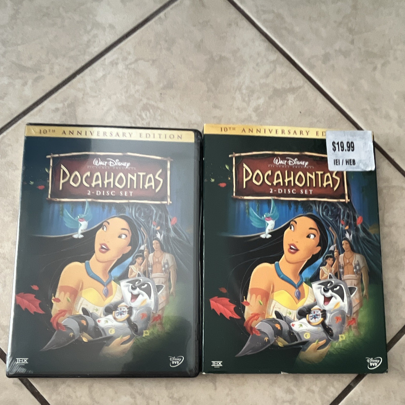 Walt Disney Pocahontas DVD 2005 G 10th Anniversary 2-Disc Set 84min