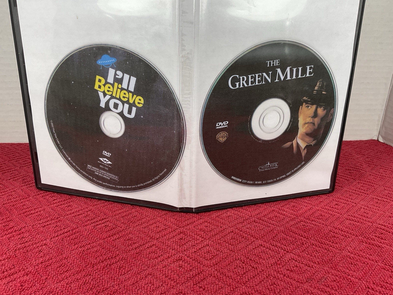 The Green Mile + I’ll Believe You DVD Rental Tested Fast Free Shipping