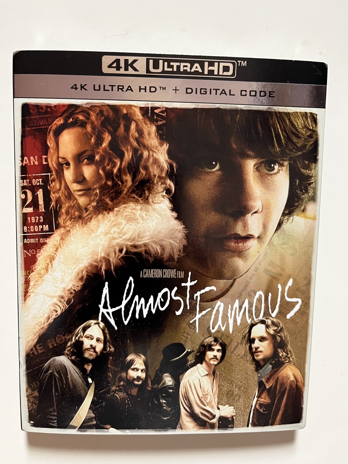 Almost Famous (4K Ultra HD Blu-ray, 2000) NEW w/slipcover