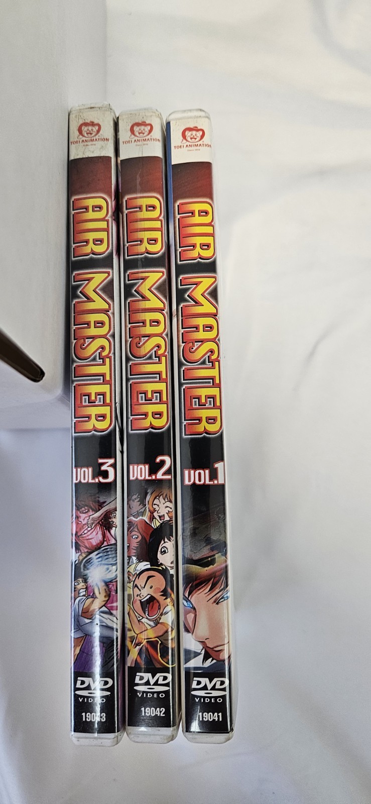 Air Master DVD Vol 1 2 3 Set Anime Toei Geneon OOP Reversible Slam Dunk Art Rare
