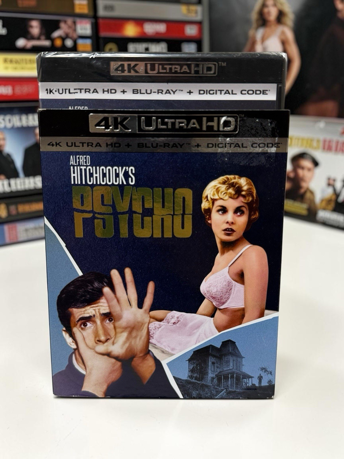 Psycho 4K UHD Blu-ray Uncut Anthony Perkins BRAND NEW Sealed Rare Slipcover!