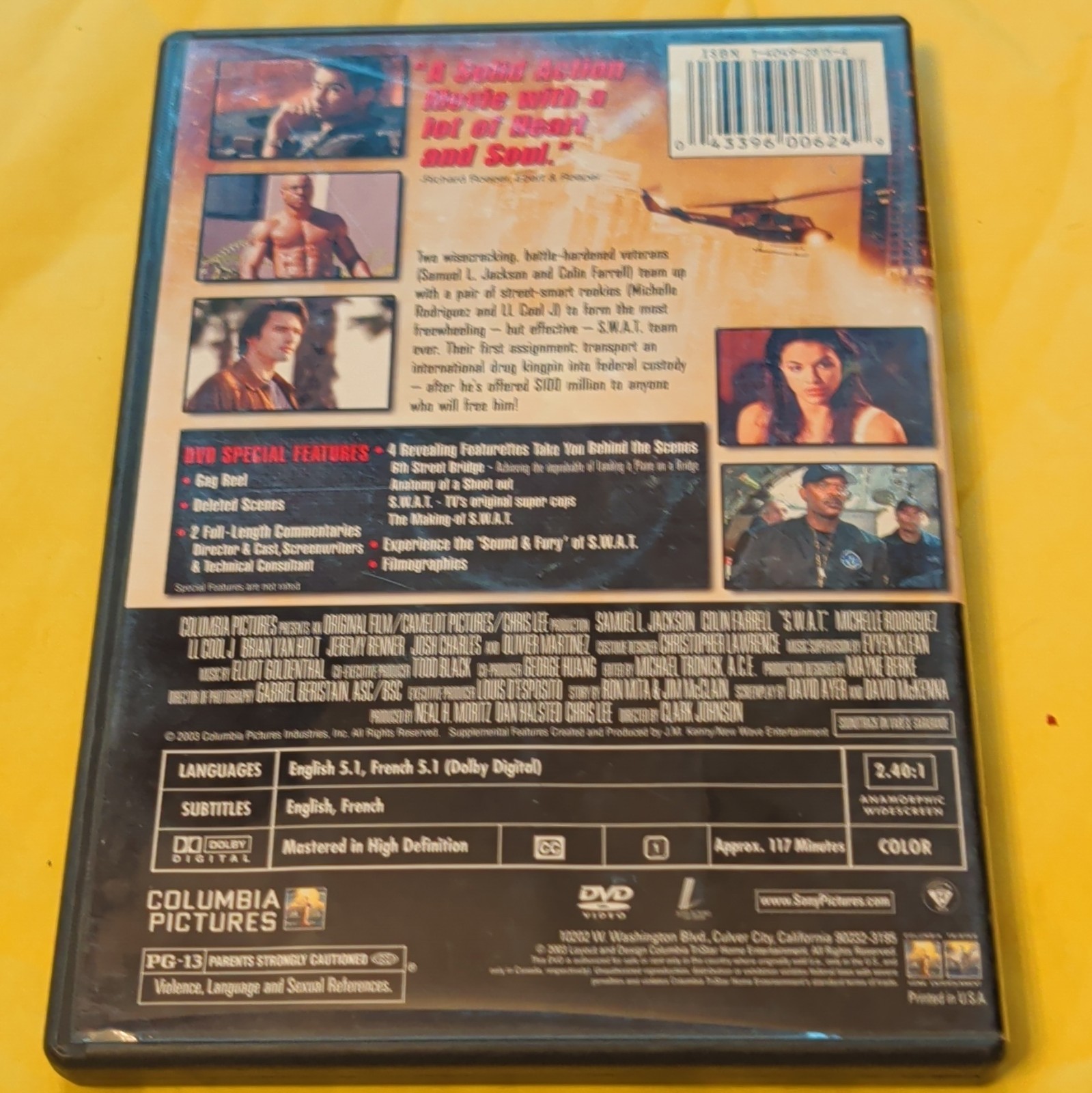 S.W.A.T. Widescreen Special Edition DVD 2003 PG-13 117min Farrell Jackson