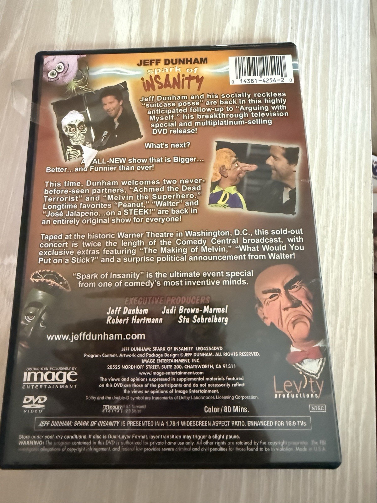 Image Entertainment Jeff Dunham: Spark of Insanity DVD Widescreen NTSC 80 min