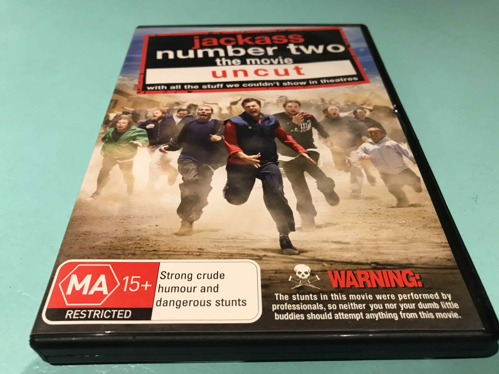 Jackass Number Two The Movie Uncut DVD Johnny Knoxville Bam Magera Steve-O