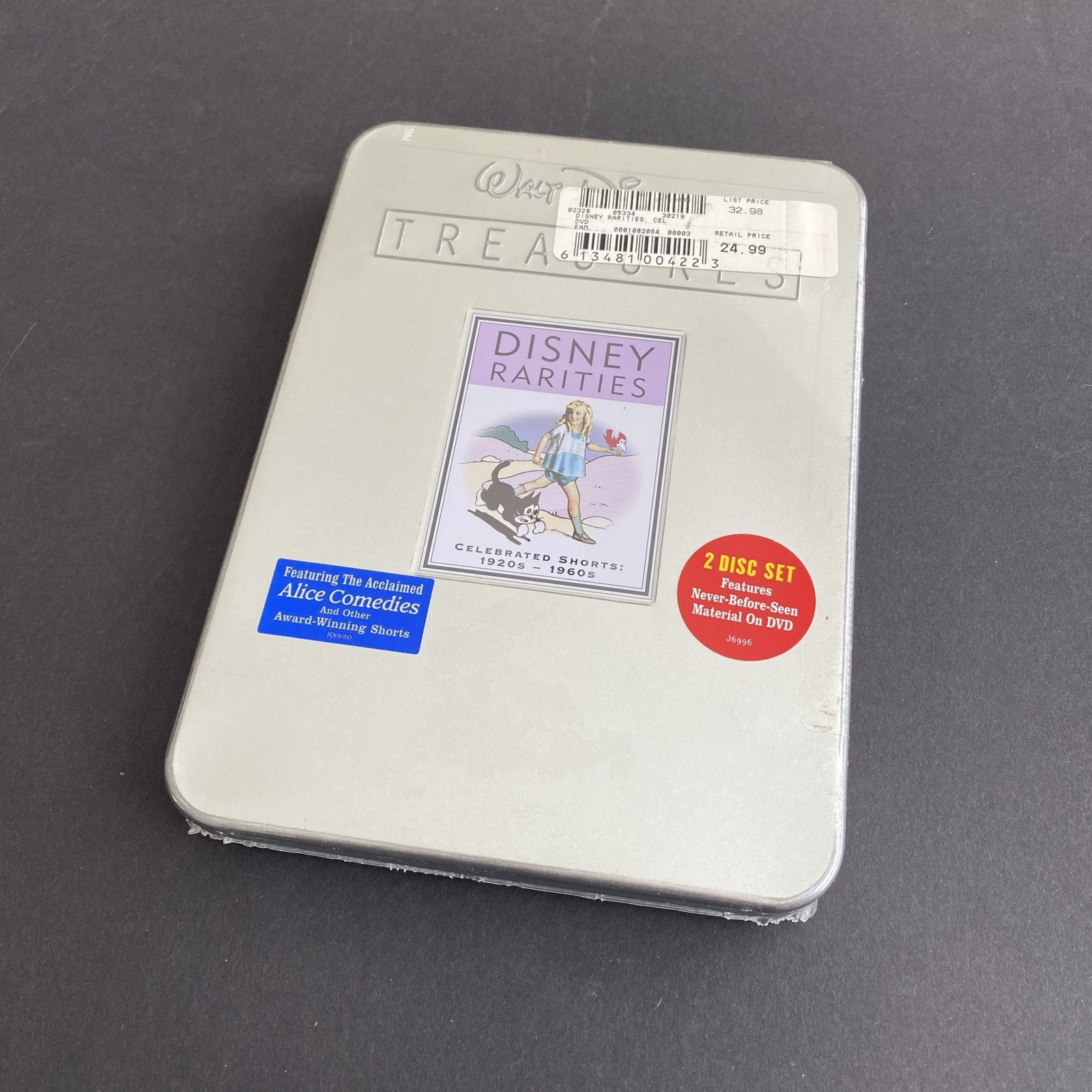 Walt Disney Treasures: Disney Rarities Celebrated Shorts 1920s – 1960s DVD Tin