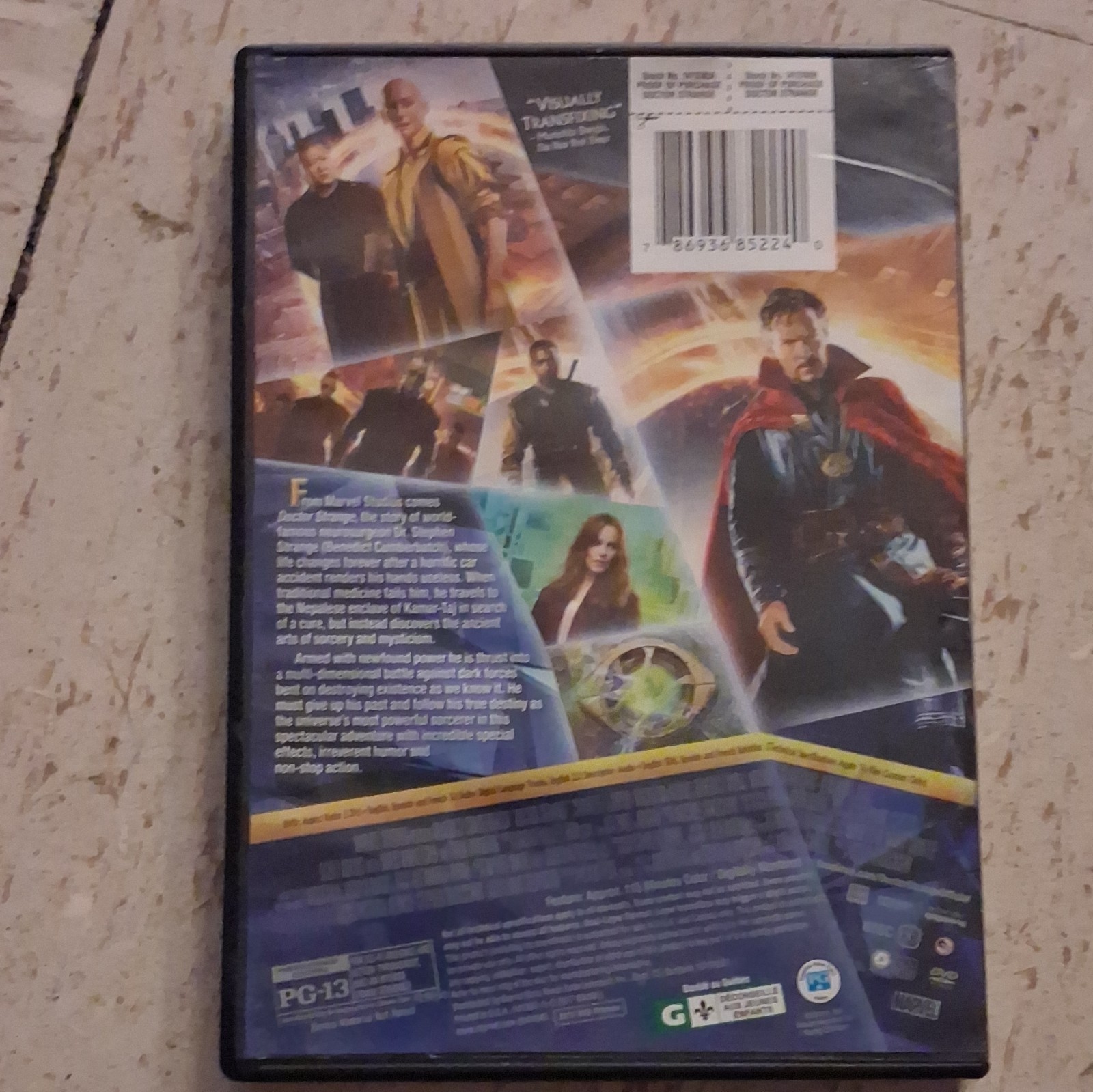 Marvel Studios Doctor Strange DVD PG-13 NTSC 115 Min w/ Case