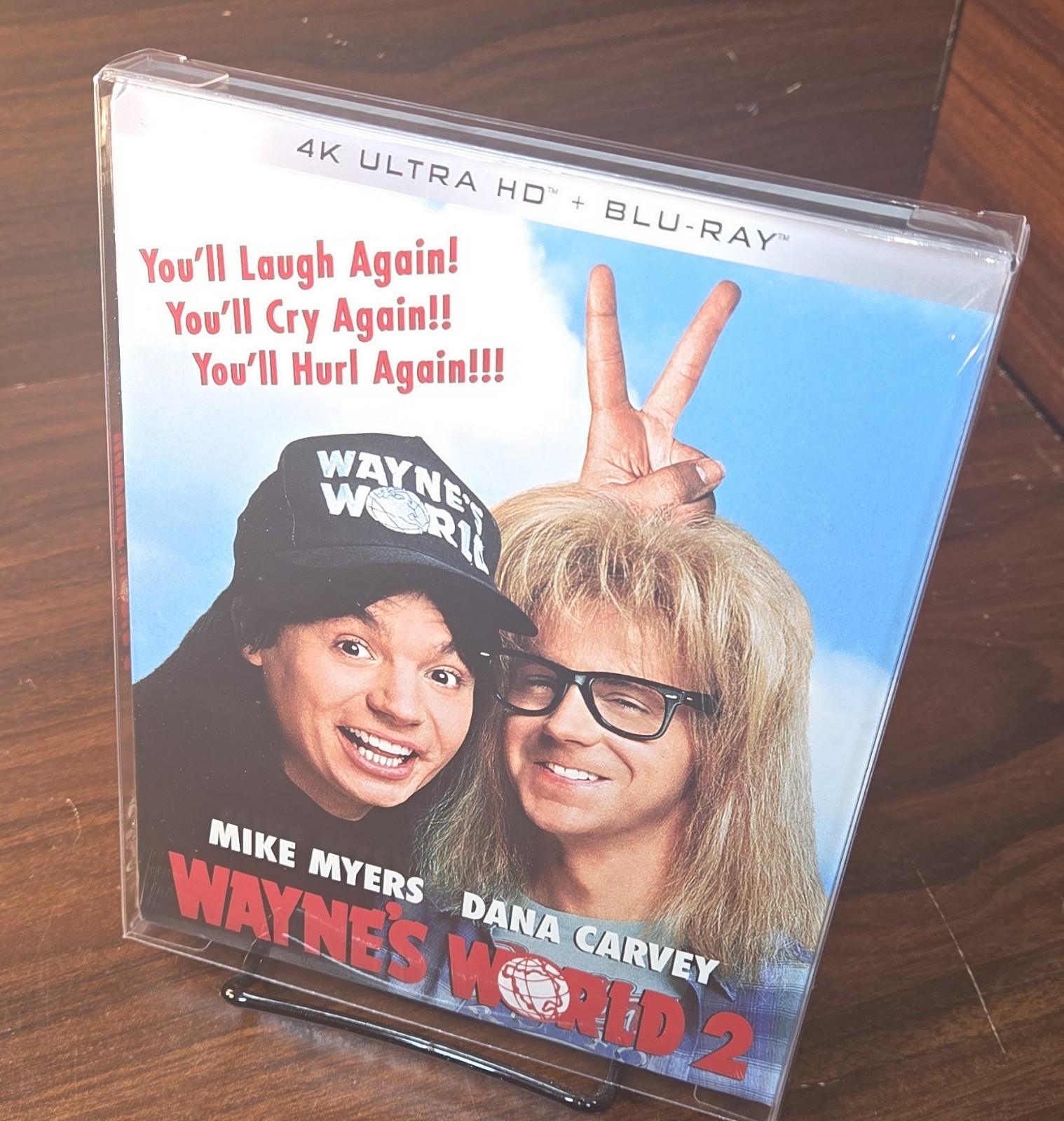 Wayne’s World 2 (4K/Blu-ray) SLIPCOVER-w/PROTECTIVE SLEEVE-NEW-Free Box Shipping
