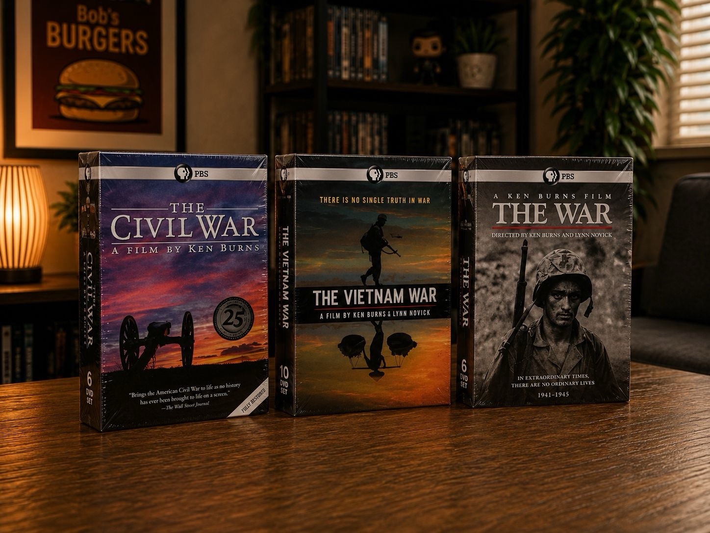 PBS Ken Burns Documentary DVD Box Sets: The Civil War + Vietnam War + The War