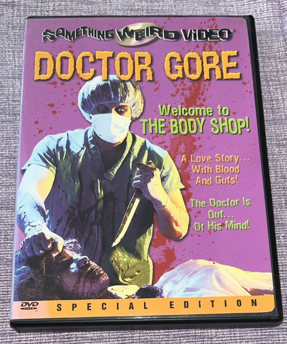 Doctor Gore/The Body Shop DVD (1973) JG Pat Patterson Something Weird Movie Film