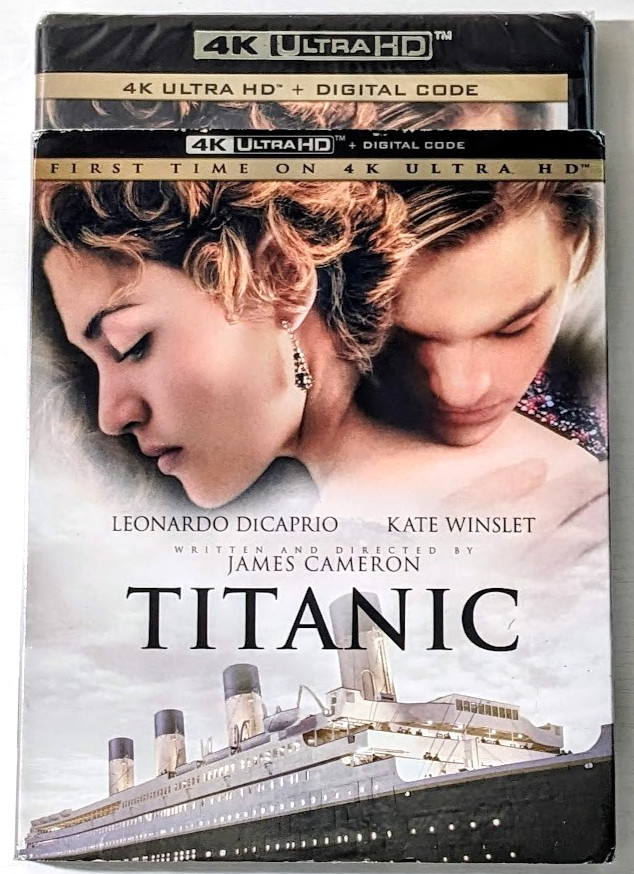 Titanic (4K Ultra HD + Slipcover, 1997) Brand New Sealed