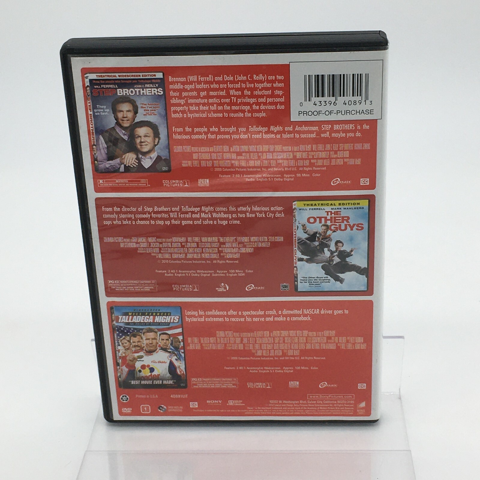 Will Ferrell 3-Movie Collection (DVD, 2014, 3-Disc Set)