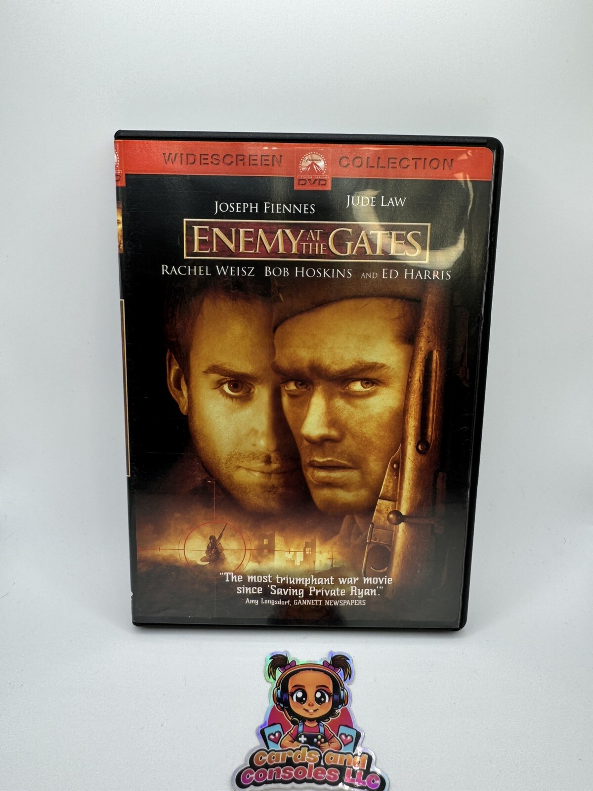 Enemy At The Gates (2001 DVD 131 Min) Jude Law R Graphic War Violence Some…