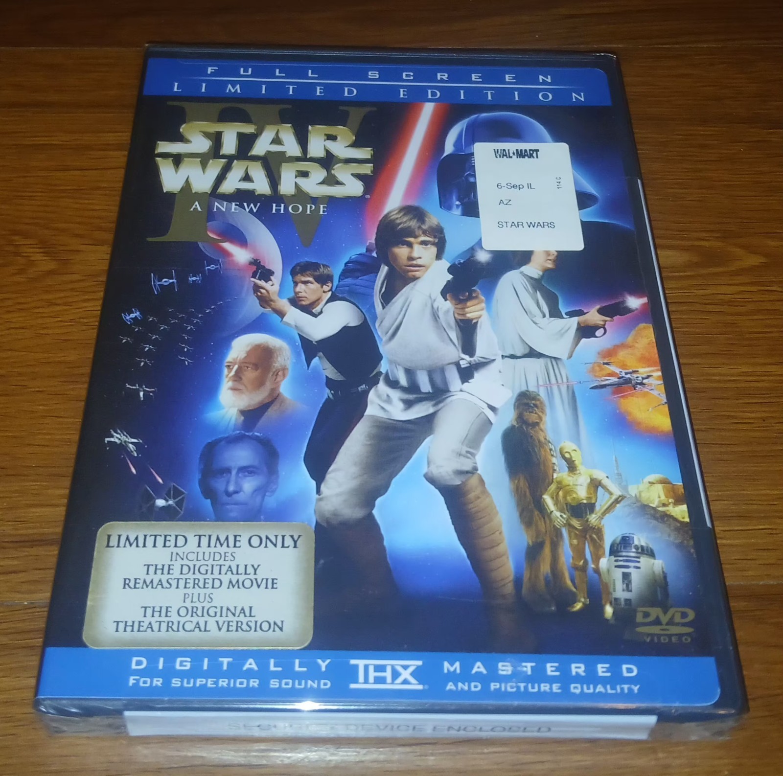 Star Wars IV A New Hope (DVD 2006, 2-Disc) Limited Edition New Factory Sealed