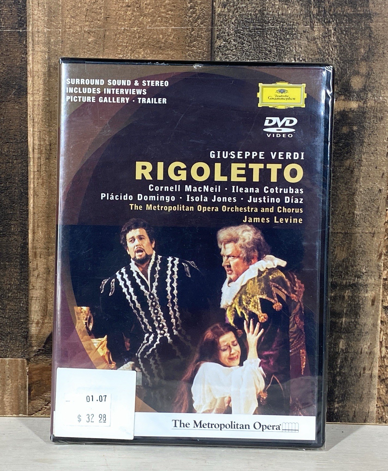 The Metropolitan Opera DVD Lot of 3 – Don Carlo, Aida, Rigoletto – New Sealed