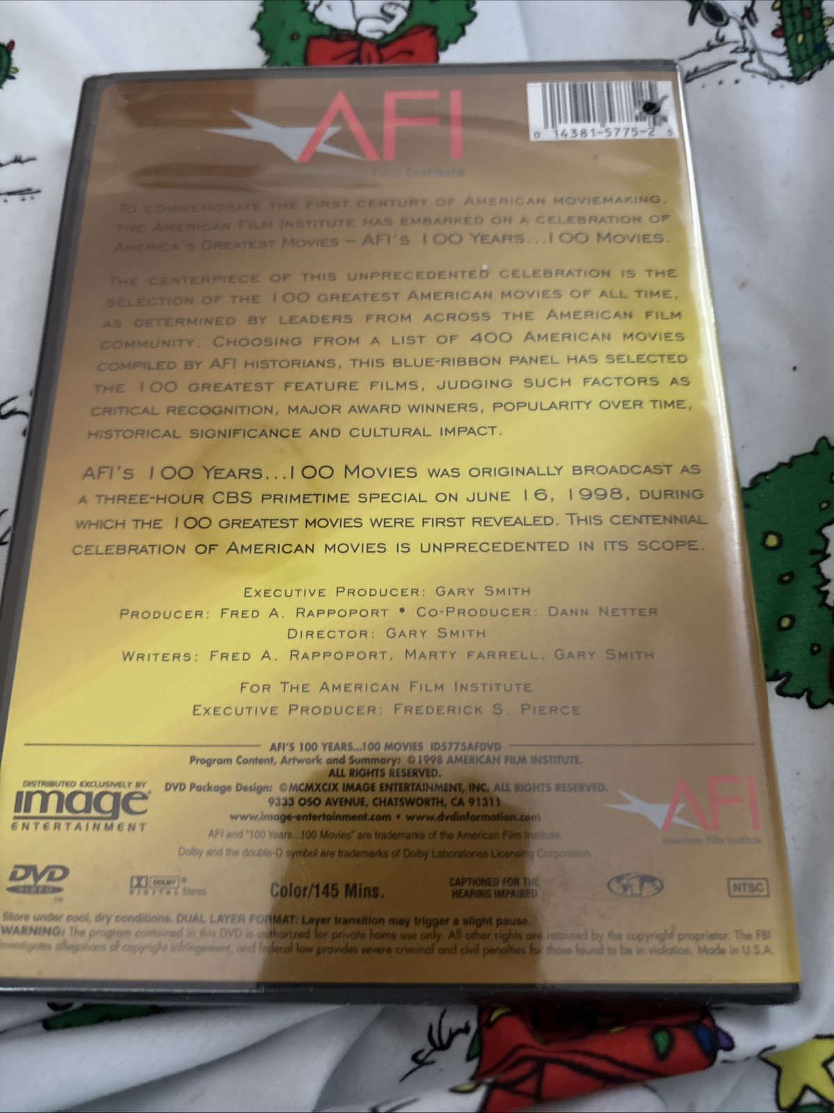Afi’s 100 Years-100 Movies (DVD, 1998)