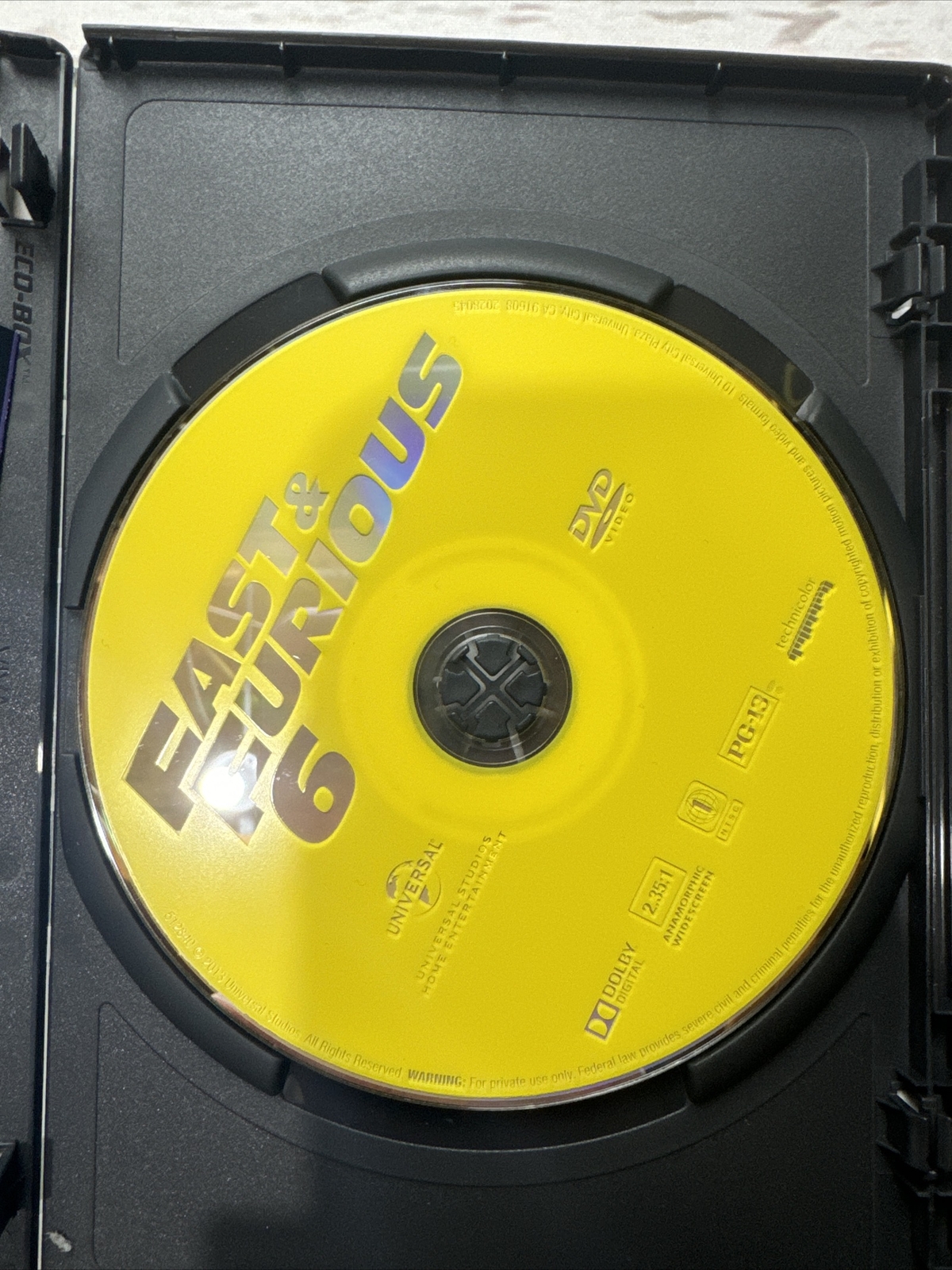 Fast & Furious 6 – DVD By Vin Diesel,Paul Walker,Dwayne Johnson – VERY GOOD