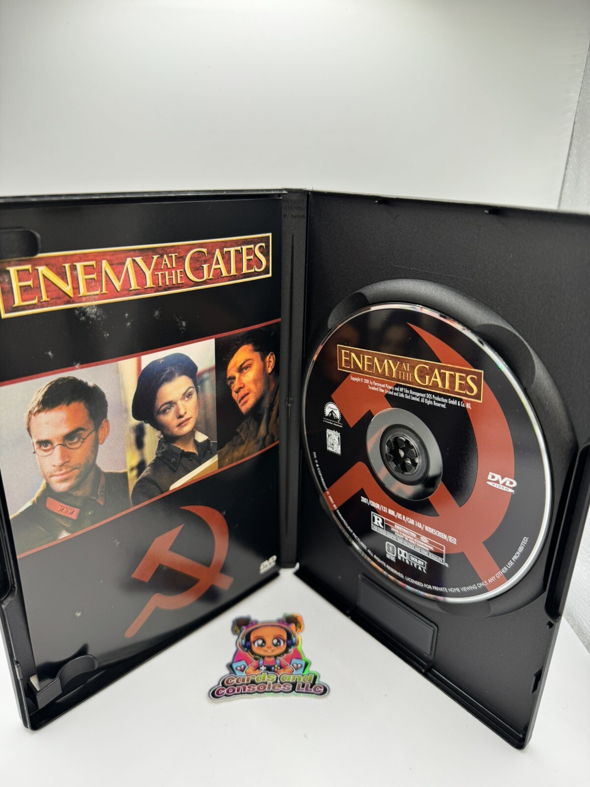Enemy At The Gates (2001 DVD 131 Min) Jude Law R Graphic War Violence Some…