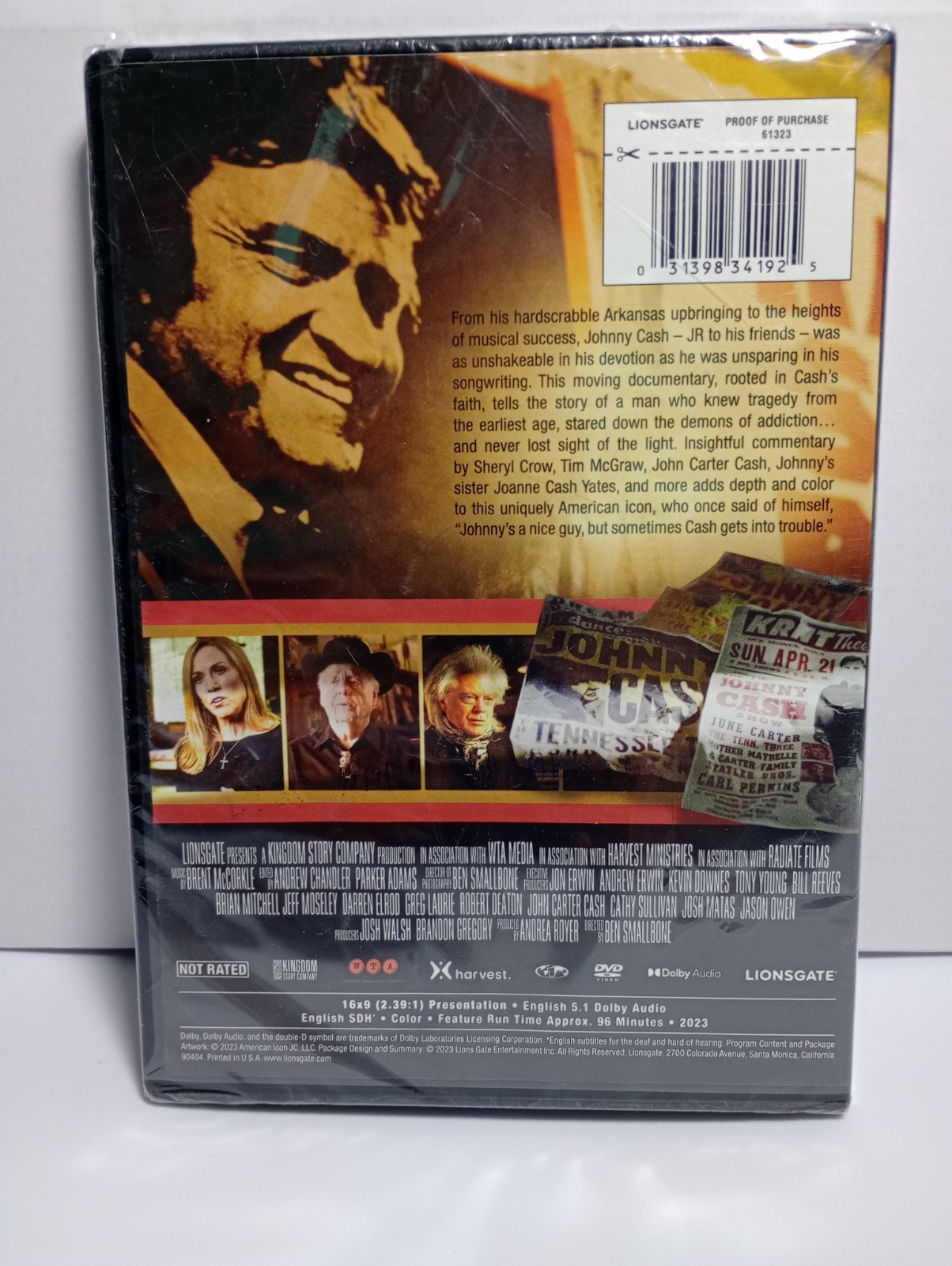 Johnny Cash : The Redemption of an American Icon (DVD, 2023) NEW, Sealed