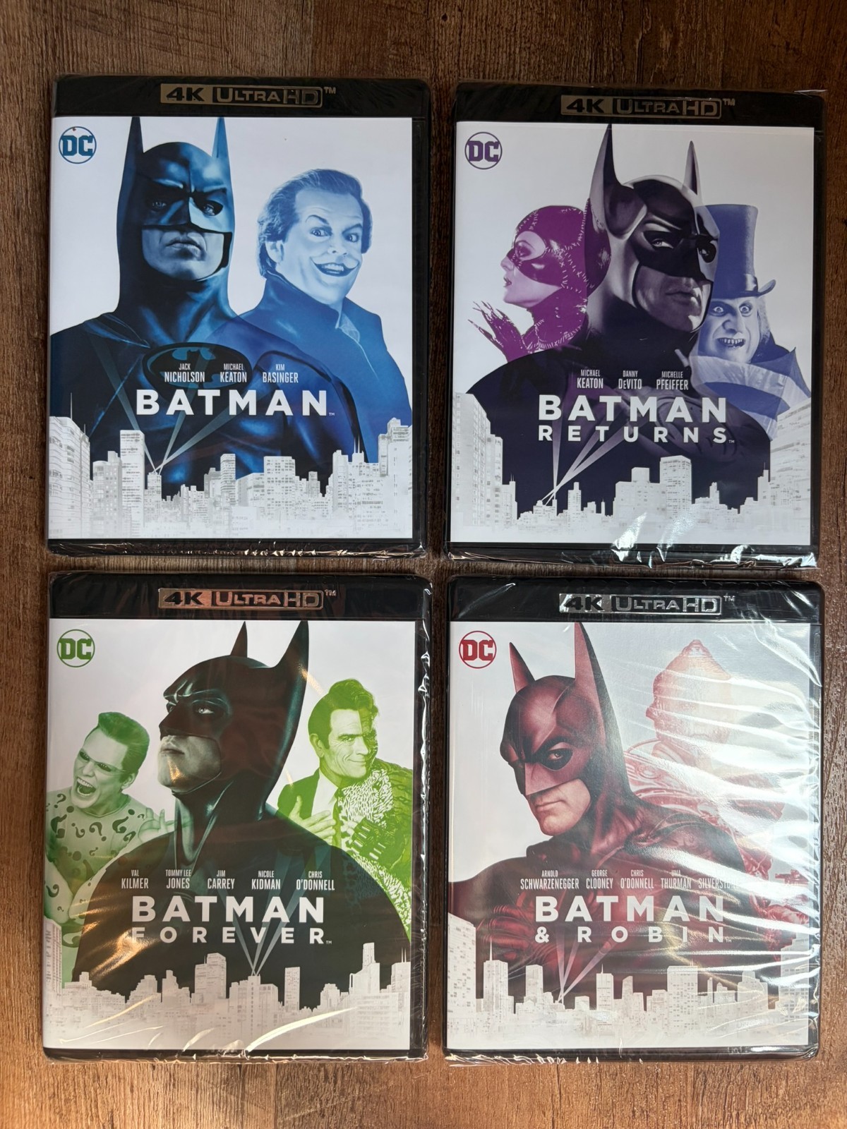 Batman Collection – Batman, Returns, Forever, Robin (4K UHD + Blu-ray + Digital)