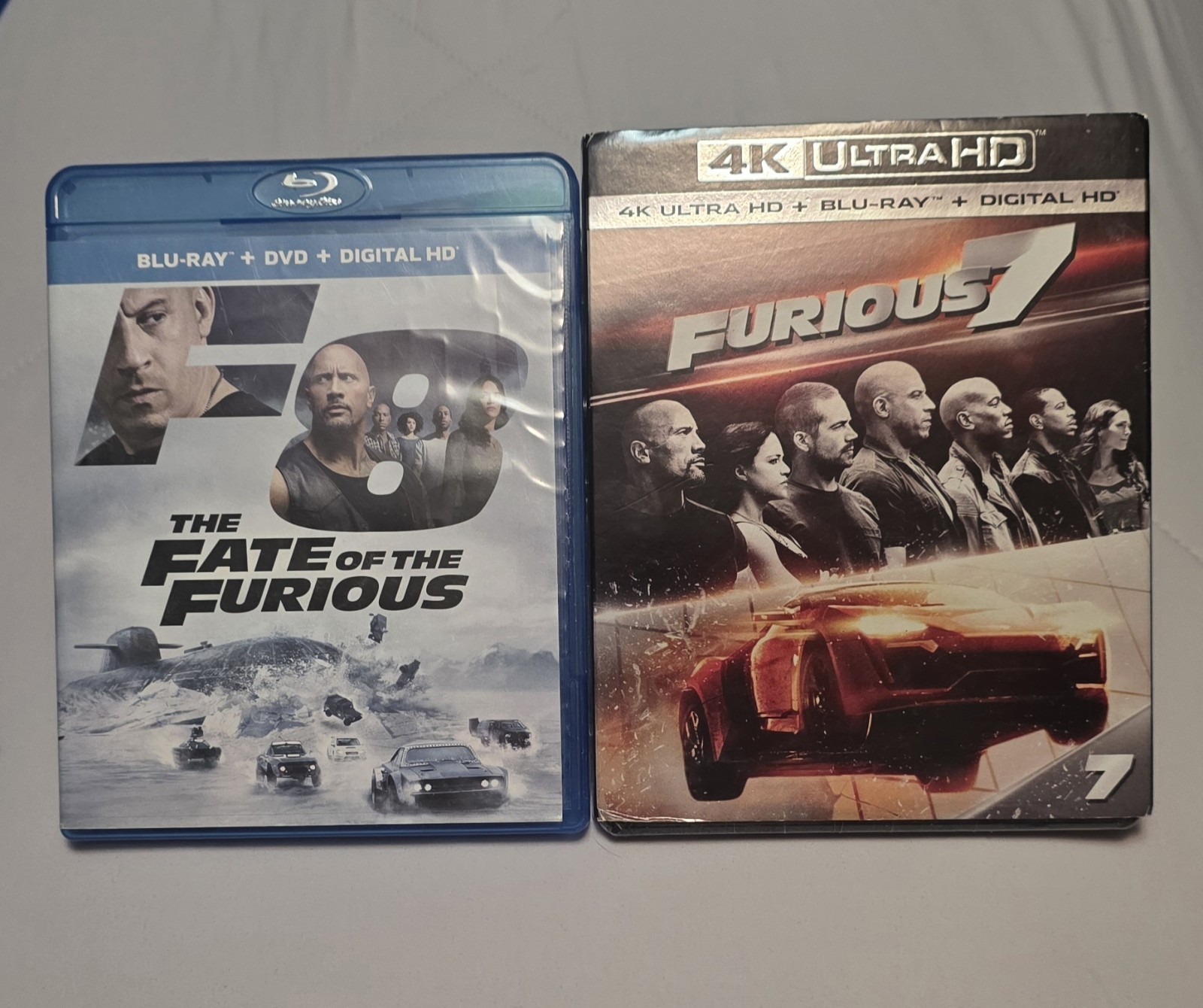 The Fate Of the Furious & «Furious 7» 2017 4K UHD Blu-Ray Discs
