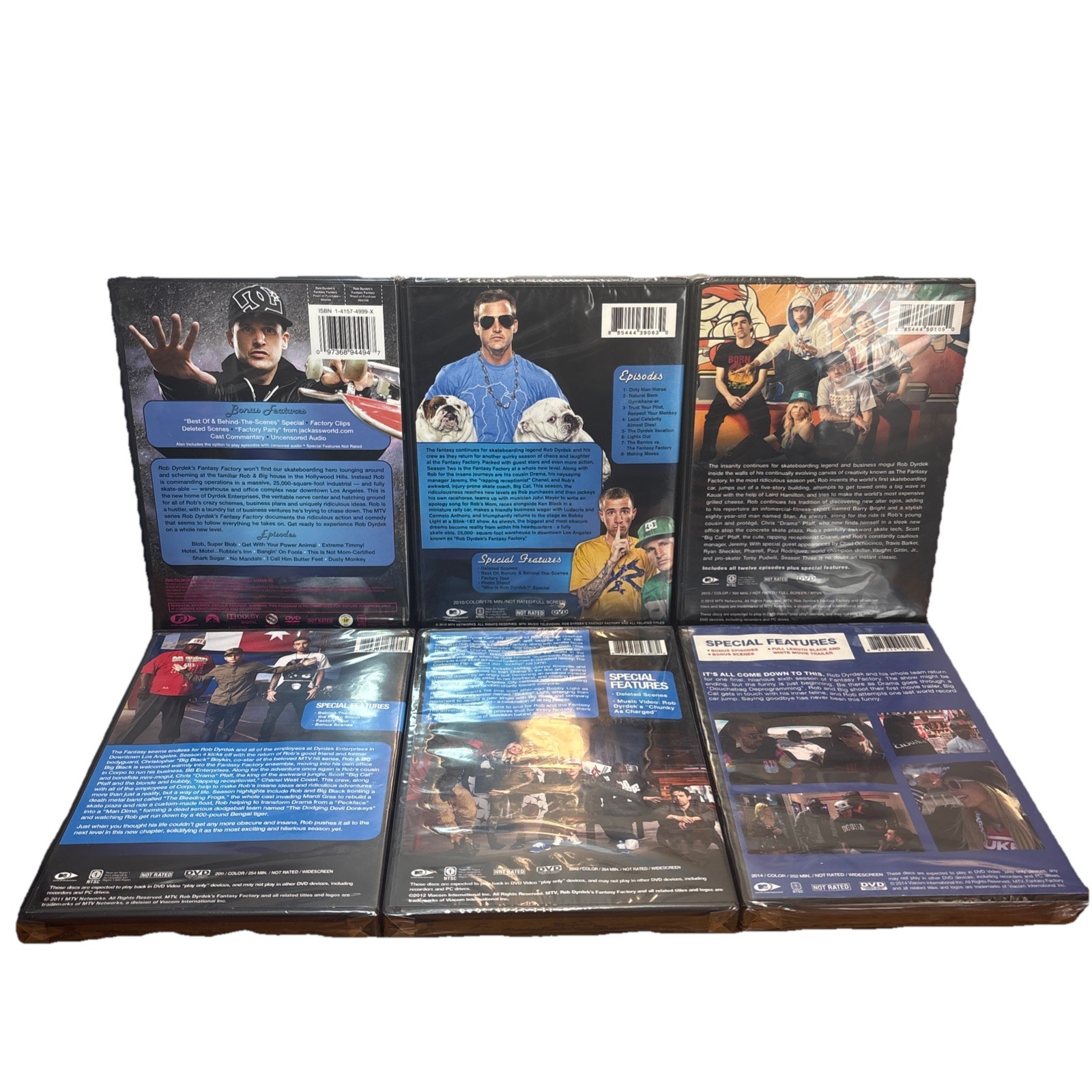 Rob Dyrdek’s Fantasy Factory DVD Lot Season’s 1-6 Season 1 2 3 4 5 6 Brand New