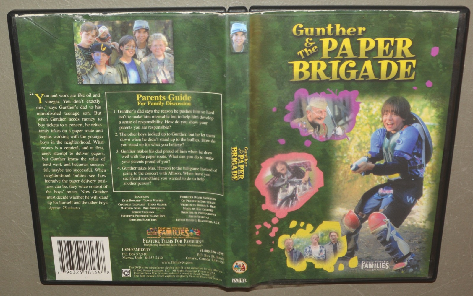 DVD – Gunther & The Paper Brigade – Feature Film For Families – Robert England
