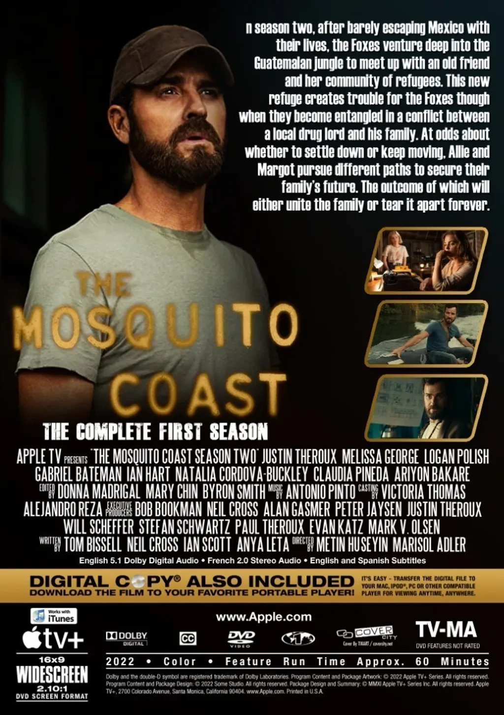 The Mosquito Coast TV Series Season 1-2 2022 DVD Full HD Eng All Region FreeShip