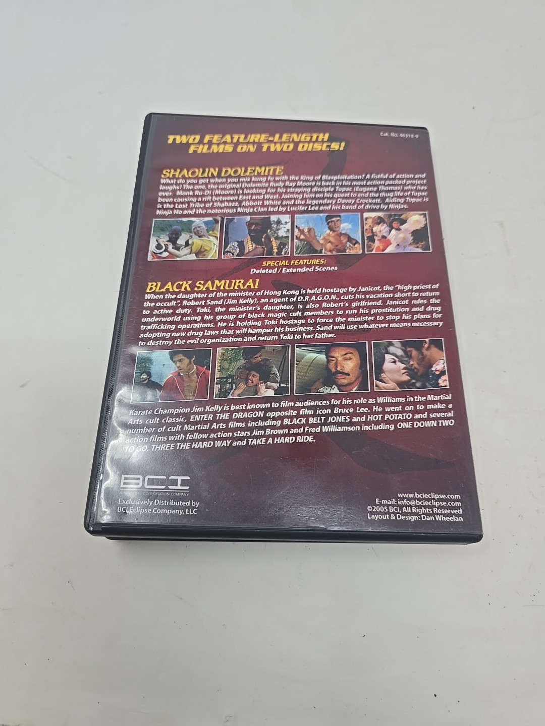 Kung Fu Theater Double Feature Shoalin Dolemite And Black Samurai