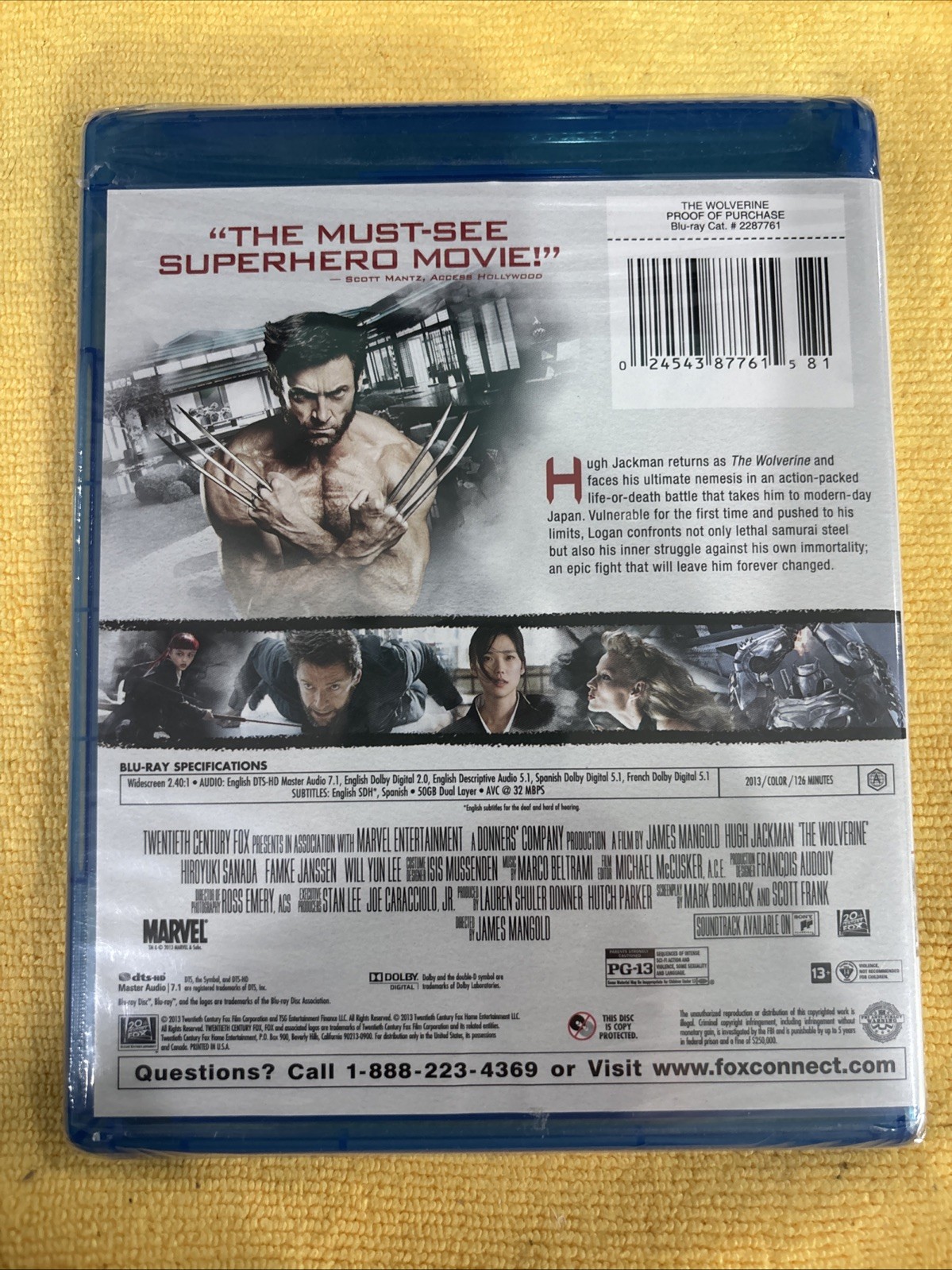 The Wolverine (Blu-ray Disc, 2013) New *Buy 4 Get 10 Free*