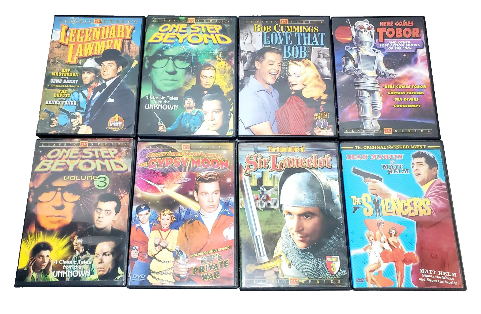Classic TV Series DVD Lot of 8 ~ Sci-Fi/Western/Fantasy/Spy/Comedy/Cult Classics