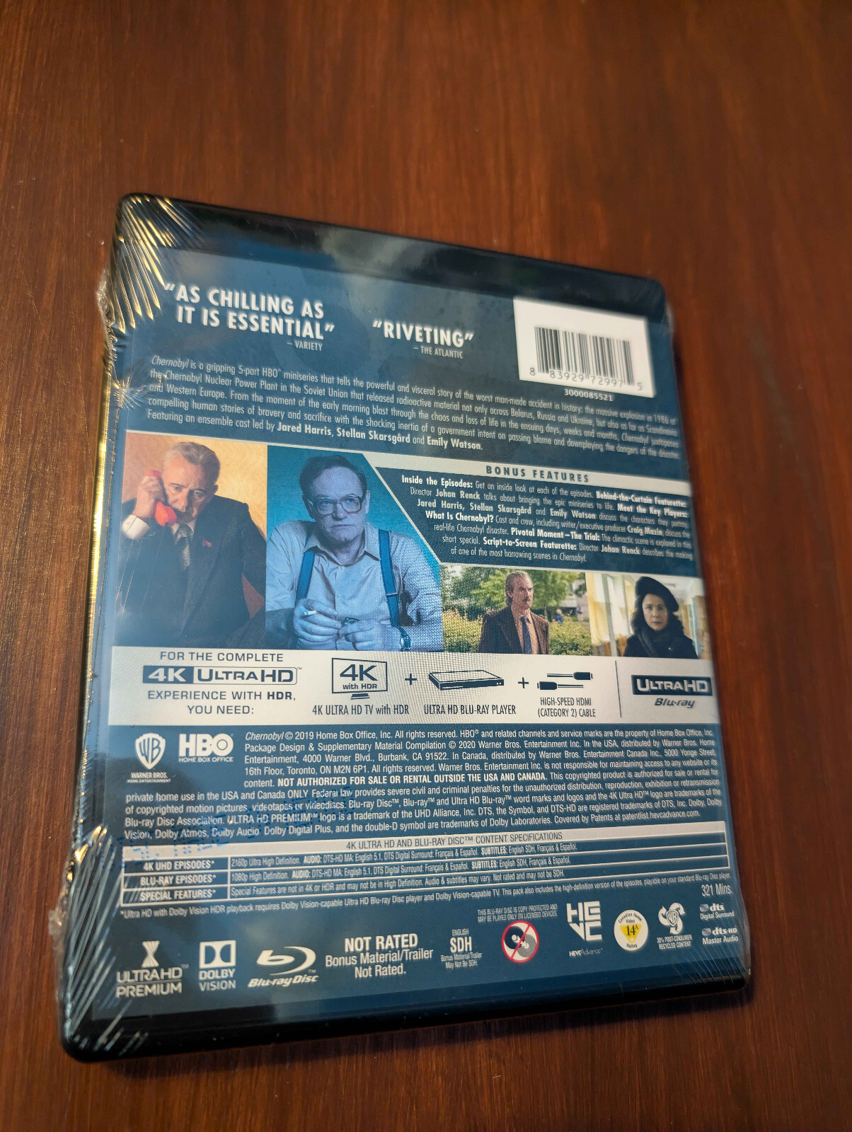 Chernobyl 4K UHD Blu-ray Stellan Skarsgård NEW