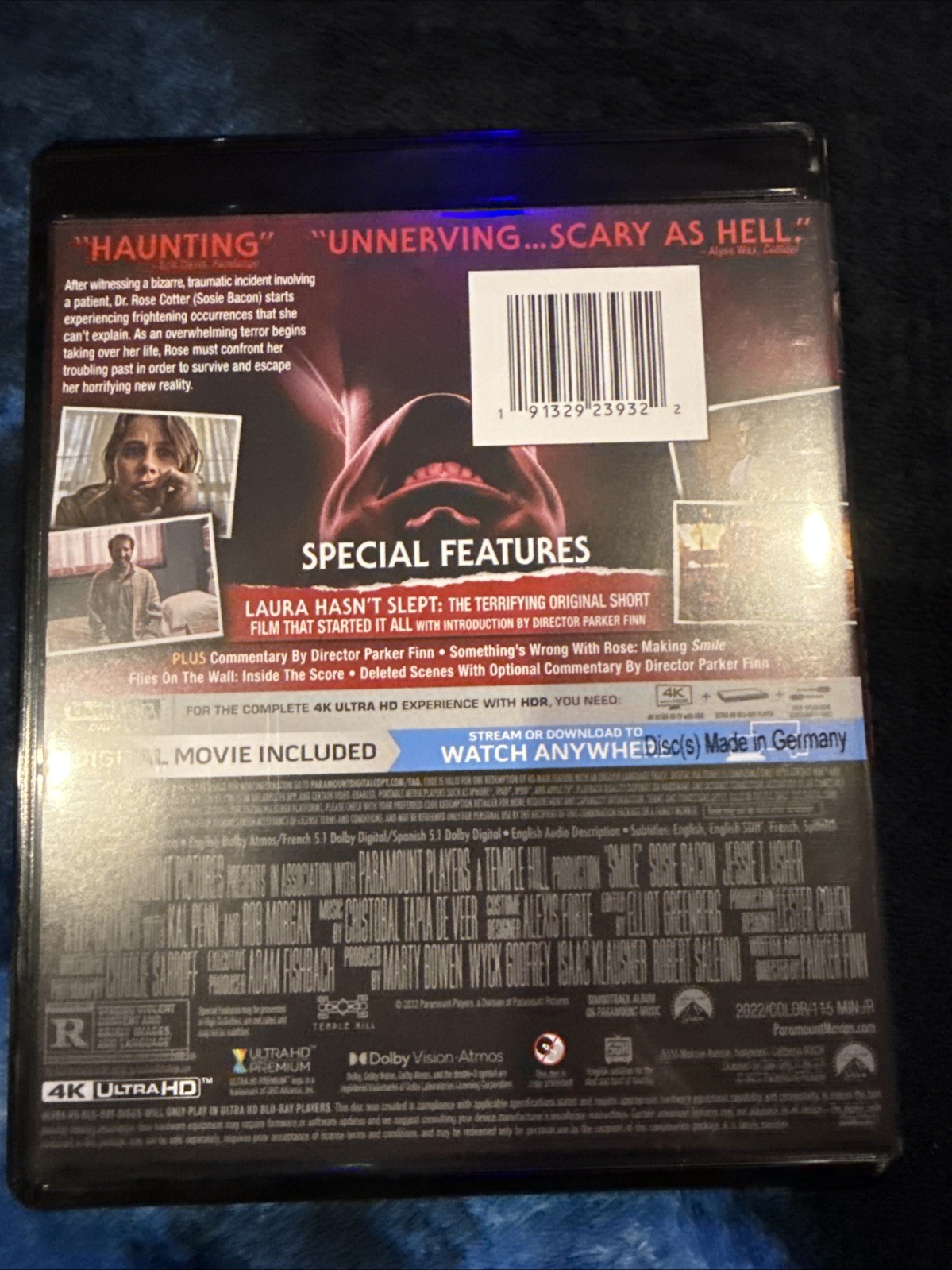 Smile (4K Ultra HD UHD) with Rare Slipcover Paramount Scares Horror