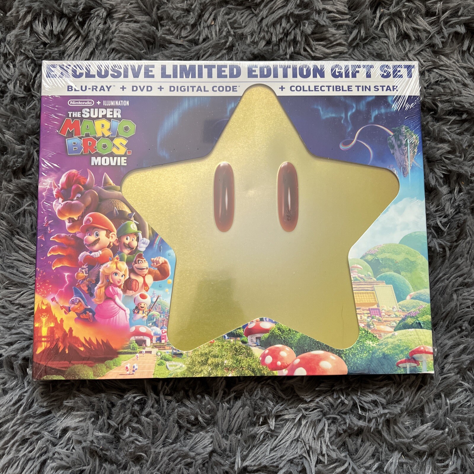 The Super Mario Bros. Movie 2023 Limited Edition Giftset Tin Star New Sealed !