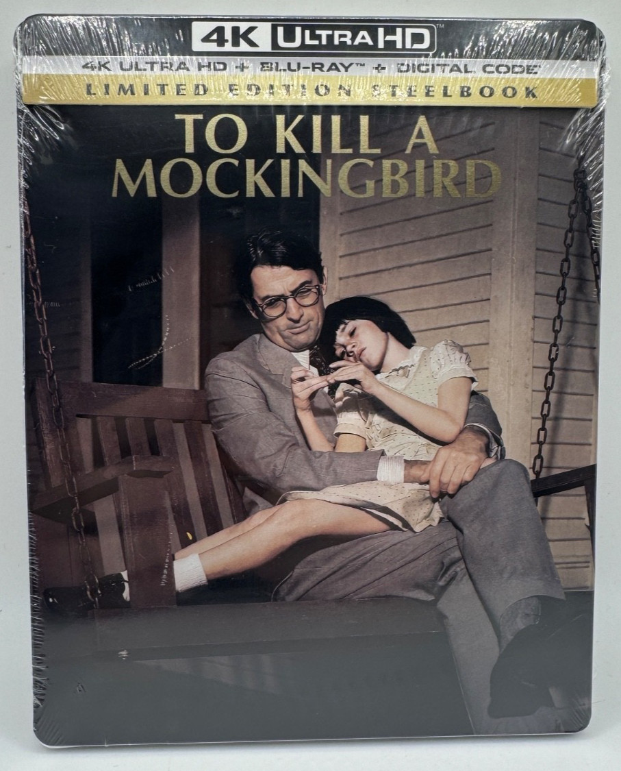 To Kill a Mockingbird 4K UHD Ltd Ed + BluRay + Digital Steelbook DING FREE New