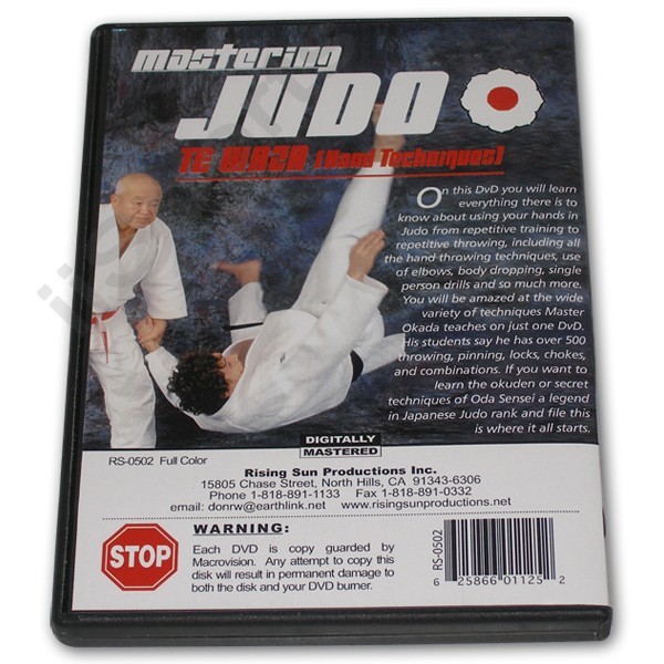 Mastering Japanese Kodokan Judo #2 Te Waza Hand Throwing DVD Toshikazu Okada