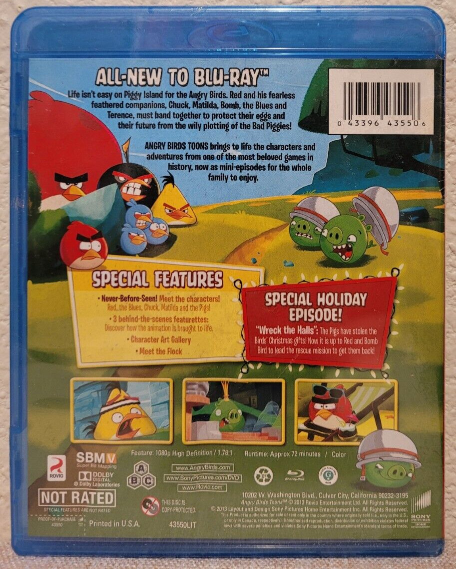Angry Birds Toons: Season One, Volume One (Blu-ray, 2013) Brand New, Sealed!