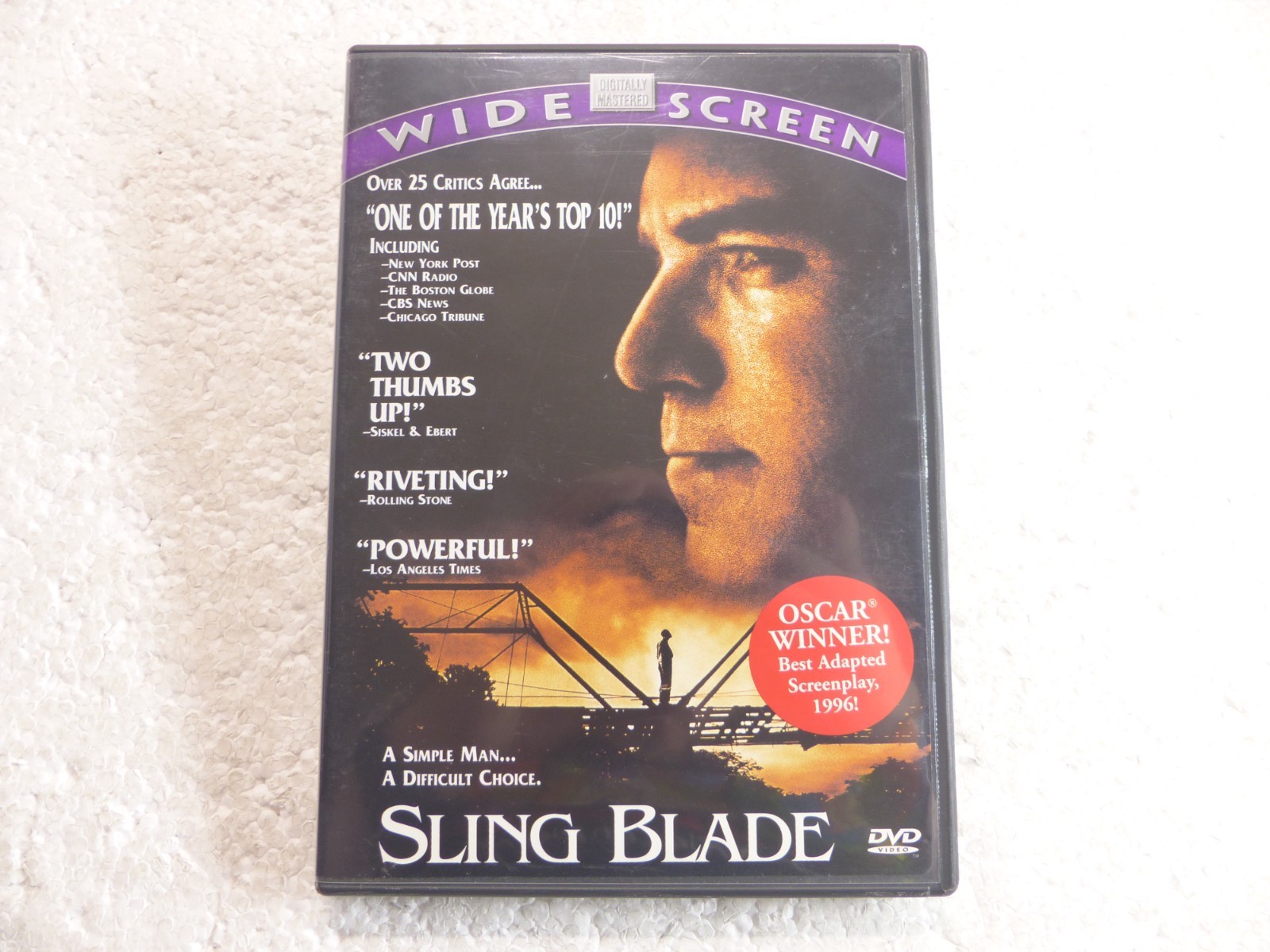 Sling Blade (DVD, 1998, 1-Disc) 1996 Billy Bob Thornton Indie Drama RARE OOP!
