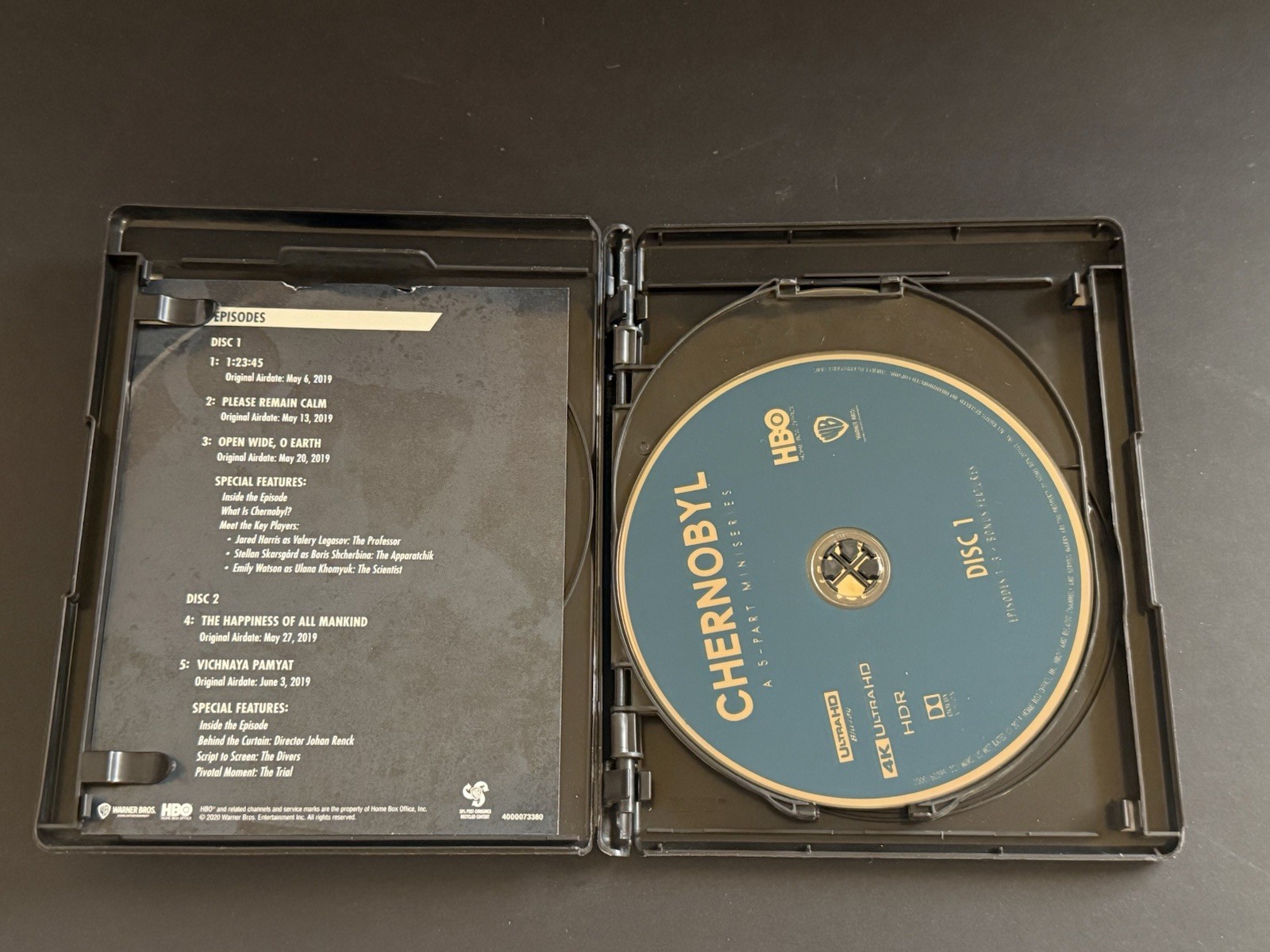 Chernobyl 4K Ultra HD HBO Miniseries Jared Harris Skarsgard Like New, Unwatched