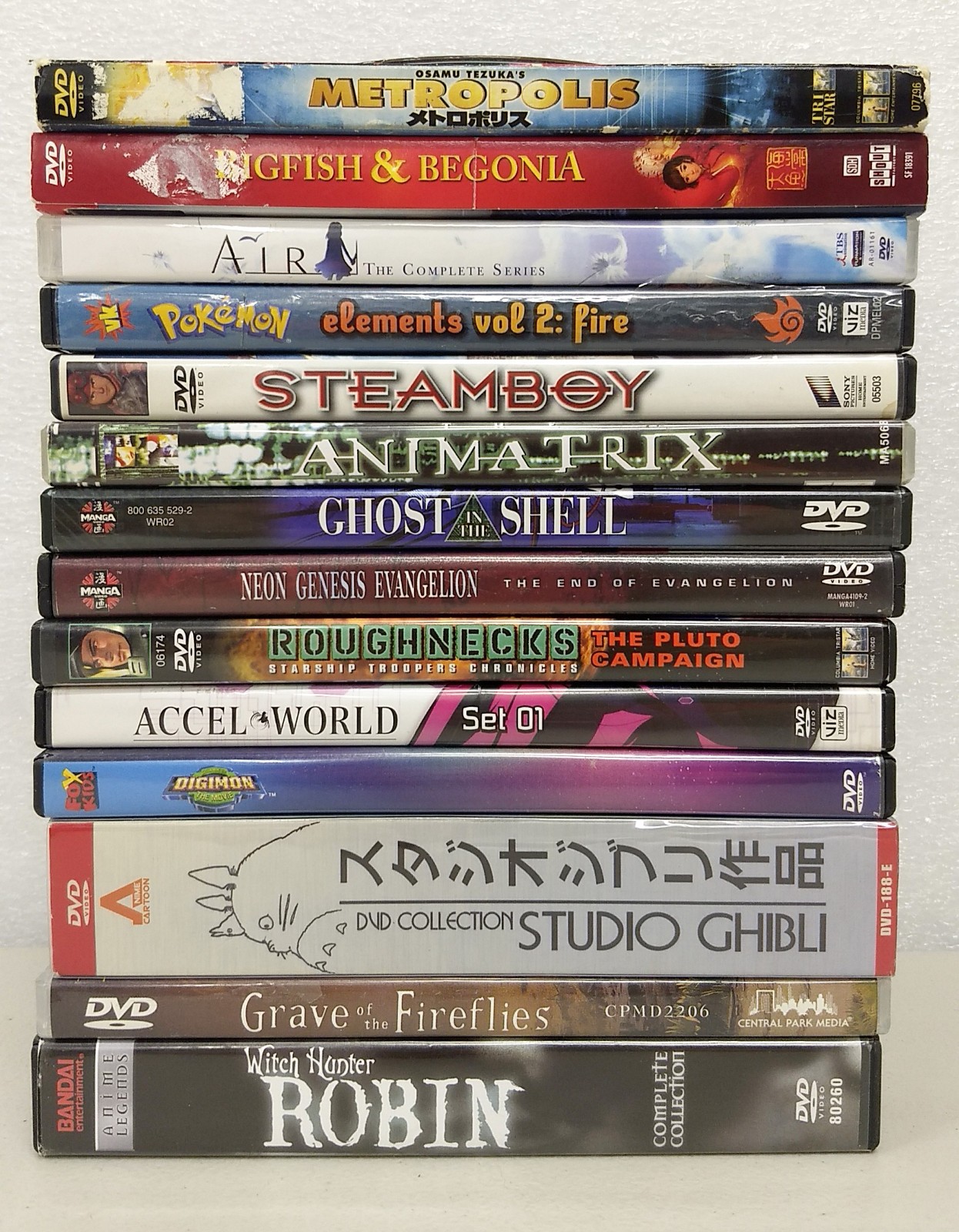 Anime DVD Lot Of 15 Titles Sets ~ 29 Discs ~ Studio Ghibli The End of Evangelion