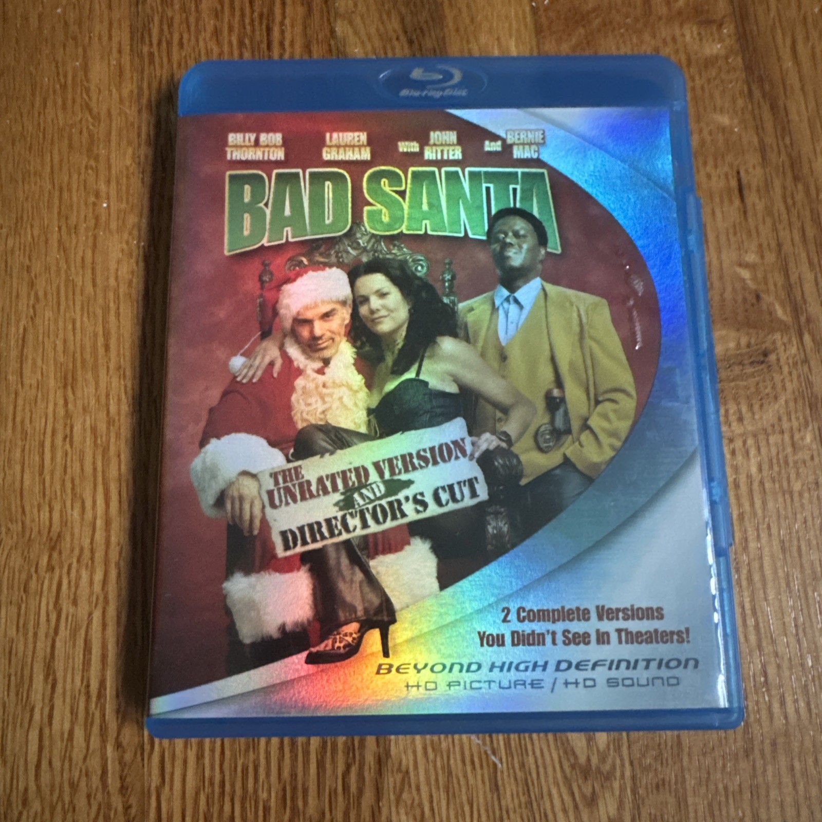 Bad Santa 2003 Blu-ray 2007 The Unrated Version And Director’s Cut 2 Versions