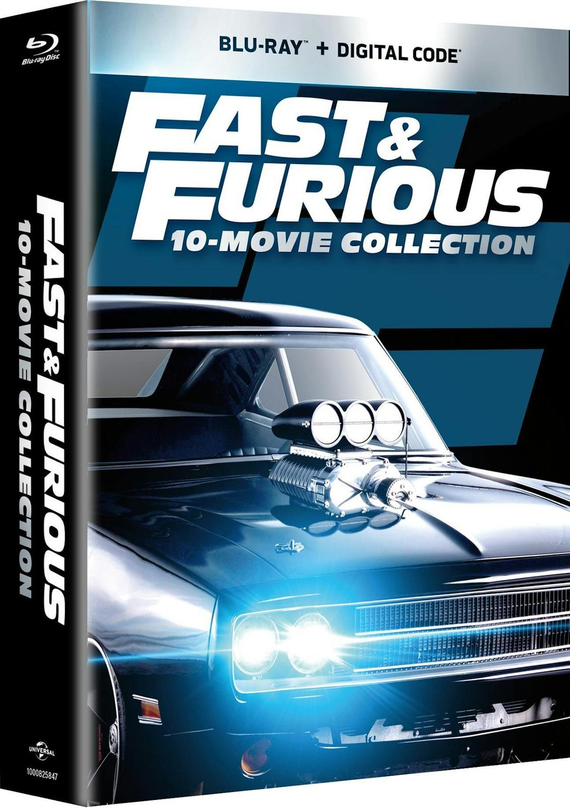 Fast & Furious 10-movie Collection Blu-ray Paul Walker NEW