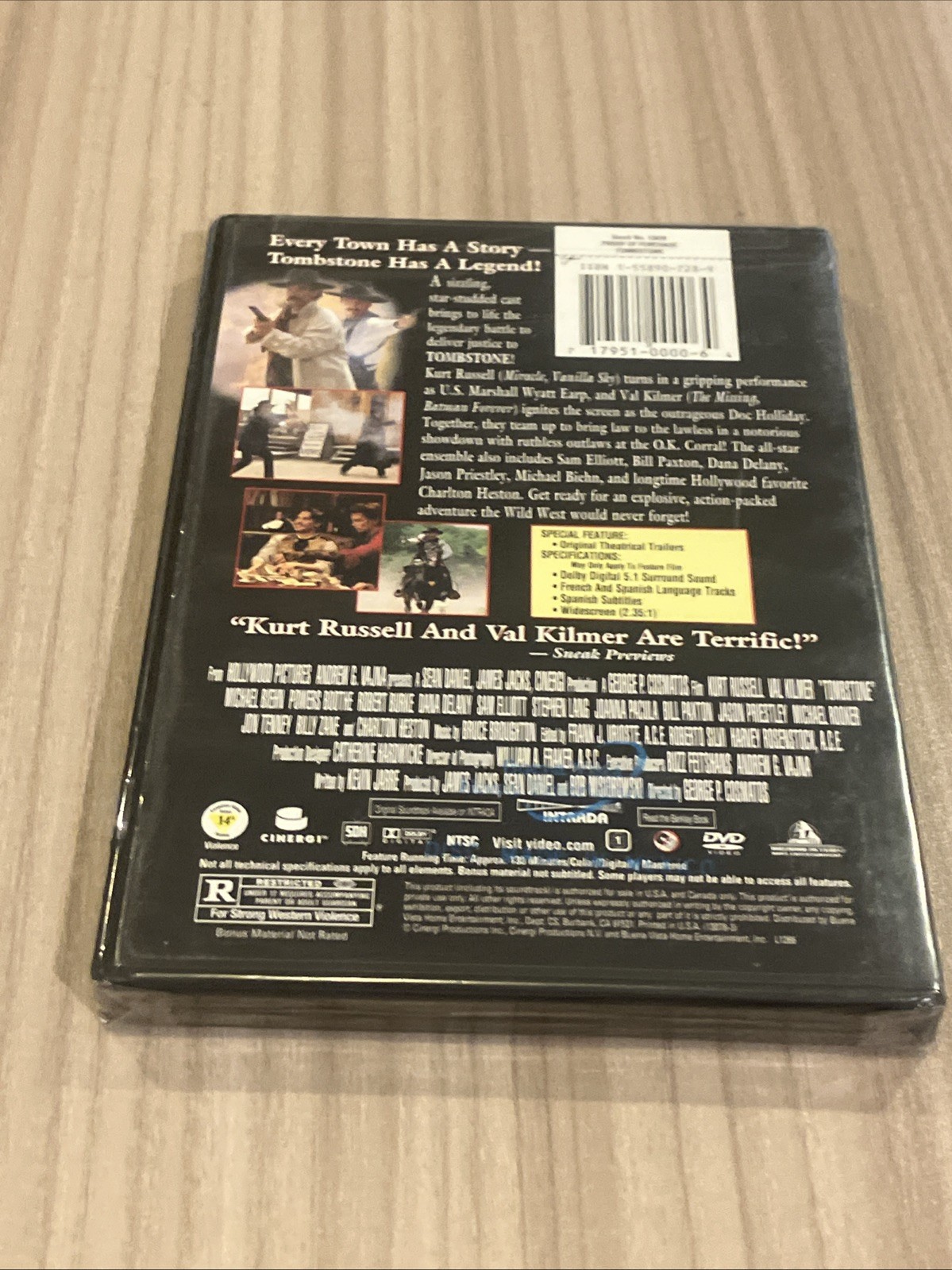 Tombstone (DVD, 1993) Factory Sealed New
