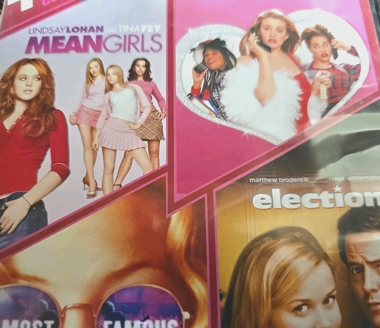 4 Film Favorites Coming of Age Films Mean Girls Clueless Almost Famous FREE SHIP